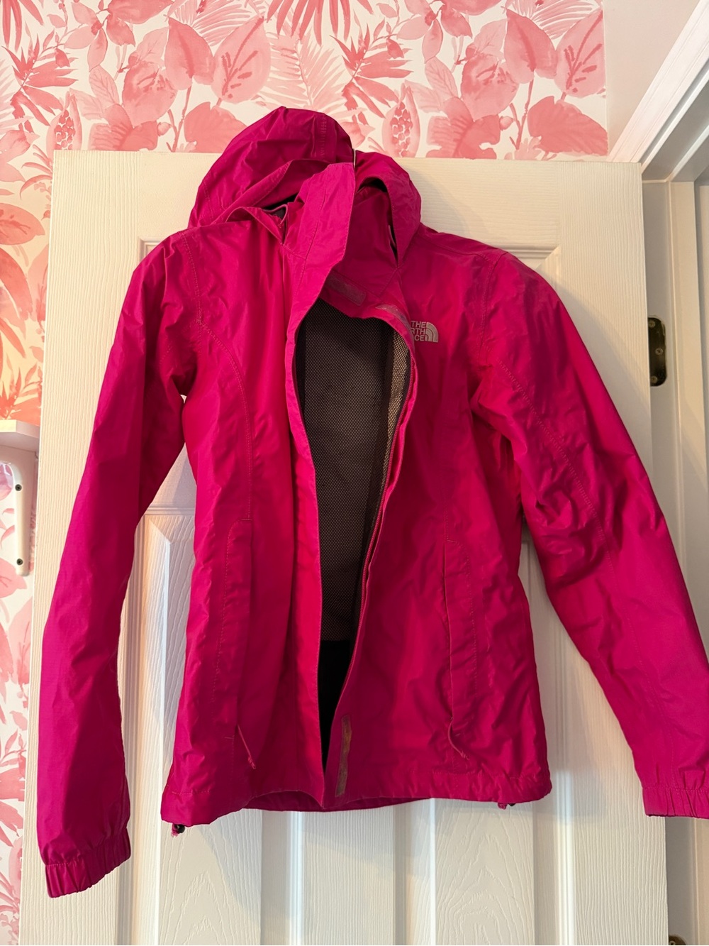 The North Face Women's Bright Fuchsia Hooded Ski Jacket